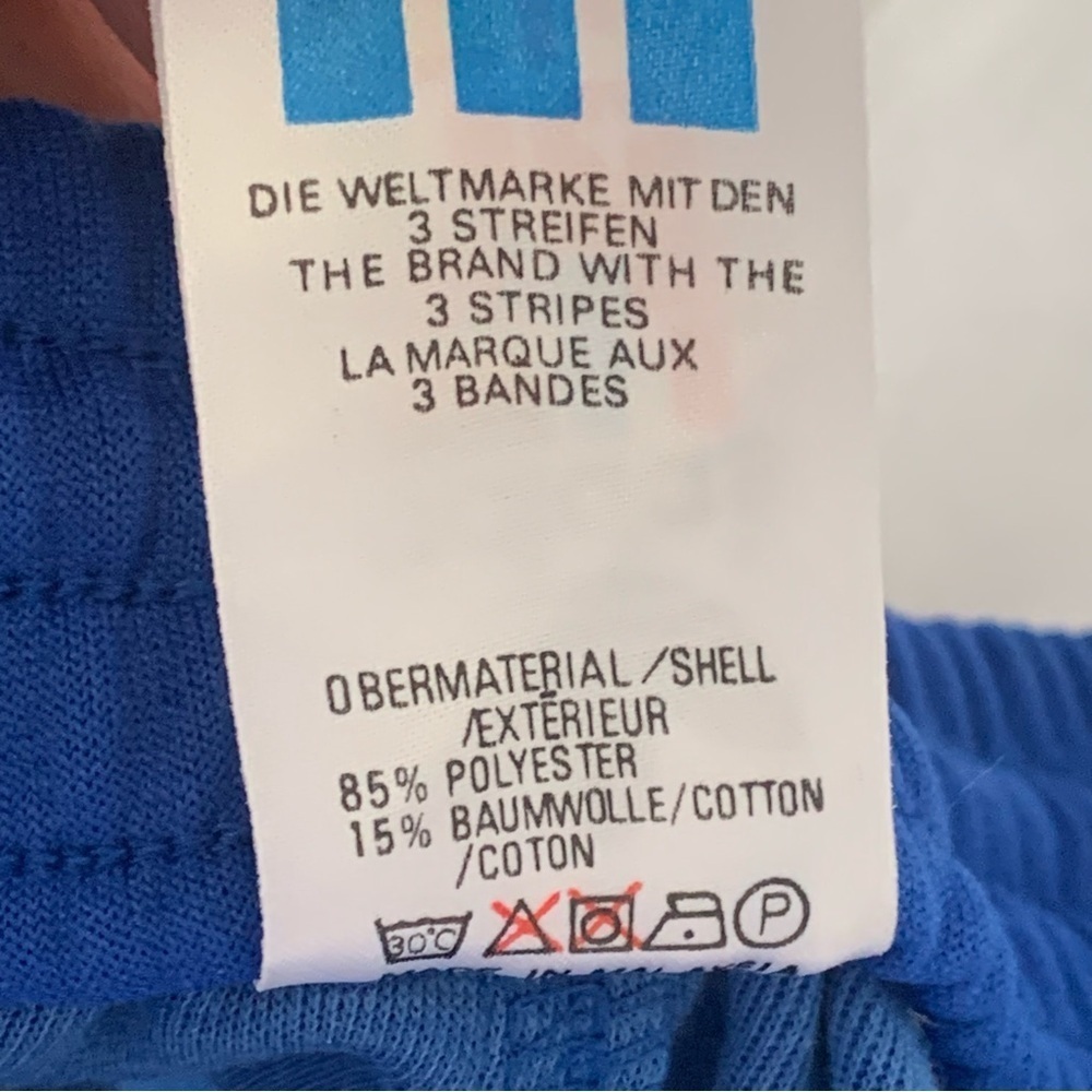 Adidas Men's XL Blue Soccer Joggers Track Pants Long Zipper Cuffs Practice - Picture 11 of 11